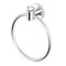 Gatco Clarion Towel Ring, Crystal-Clear Acrylic/Chrome 5712 - alternate 1