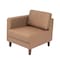 Flash Furniture HERCULES Artemis Cognac LeatherSoft Left Arm Reception Chair, 2 AC Outlets/1 USB/1 USB-C Ports ZB-8921C-LA-COGNAC-GG - alternate 1