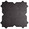 Apollo Tile Seville 7 x 7 in. Matte Graphite Black Porcelain Star Wall and Floor Tile 5.31 sq ft/case, 34PK TNG88STRBLKA - alternate 3