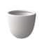 Leisuremod Dahlia Tapered Round Fiberstone & MgO Clay Planter with Cover, Weather-Resistant DP14W - alternate 1