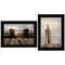 Homeroots Set Of Two By The Sea 2 Black Framed Print Wall Art, 2PK 407240 - alternate 1
