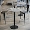 Flash Furniture 31.25" RD Tabletop, Seamless Surface Technology, Gray Faux Concrete, 18" Round Black Bar Height Base ST-RD31-CMGY-TR18B-GG - alternate 6