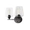 Jonathan Y Jayne 15.75" 2-Light Iron/Seeded Glass Cottage Rustic LED Vanity Light, Oil Rubbed Bronze JYL7546A - alternate 6