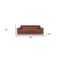 Homeroots 89" Camel Italian Leather Sofa With Silver Legs 476516 - alternate 4