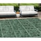 Homeroots 8' X 10' Fern Green And Charcoal Medallion Washable Indoor Outdoor Area Rug 589299 - alternate 1