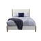Homeroots Natural and White Solid Wood And Upholstery California King Bed Frame 524810 - alternate 7