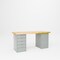 Pucel Door & Drawer Cabinet Bench, 72 in W x 30 in D x 34 in H, Gray CDB-3072-W - alternate 1