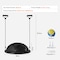 Vevor 23" Half Exercise Ball Trainer Yoga Balance Stability Ball Resistance Band 58-XC-01 - alternate 6
