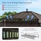 Sunjoy Kingston 14x12 Gazebo, Steel Hardtop Gazebo with Curtain and Netting - Brown Aluminum Posts A10204366200 - alternate 3