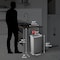 Hls Commercial 13.2 Gallon / 50 Liter Step Pedal Commercial Trash Can Gray Plastic HLSPL13GGP - alternate 3