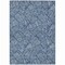 Homeroots 9' X 12' Navy Blue And Ivory Floral Washable Indoor Outdoor Area Rug 594645 - alternate 3