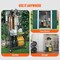 Vevor Garden Tool Storage Rack Garage Organizer 10 Slots Yard Broom Mop Holder 10001 - alternate 4