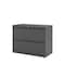 Hirsh 36" W 2 Drawer File Cabinet, Charcoal, Letter 17631 - alternate 2