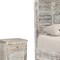 Homeroots Three Piece White Solid Wood Bedroom Set 643640 - alternate 6