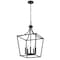 Jonathan Y Camden 16" 5-Light Iron Classic Midcentury Pendant Lantern, Oil Rubbed Bronze JYL7562A - alternate 3