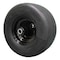 Antego Single 13x6.50-6 Semi-Pneumatic Flat Free Smooth with 6x4.5 Black Wheel Assembly A64516800918SPS136506 - alternate 4