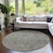 Homeroots 8' Taupe Gray And Beige Round Southwestern Washable Indoor Outdoor Area Rug 587094 - alternate 4