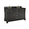 James Martin Vanities Brookfield 60" Double Vanity, Black Onyx, w/ 3 CM Phantome Eclos Top 547-V60D-BKO-3PHT - alternate 3
