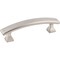 Hardware Resources KasaWare 4'' Overall Length Satin Nickel Flared Foot Square Pull, 8PK K3133SN-8 - alternate 1