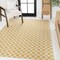 Jonathan Y Aimee Traditional Cottage Checkerboard Yellow/Cream 3 ft. x 5 ft. Indoor/Outdoor Area Rug TSN204C-3 - alternate 3