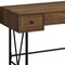 Homeroots 47" Brown and Black Wood and Metal Sled Computer Desk With Three Drawers 489914 - alternate 3