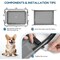 Simple Deluxe FluffyDream Cooling Elevated Dog Cot Bed, Outdoor Raised Lightweight Dog Cot, No-Slip Feet Pet Hamm PTBEDXELEVATED42X25GRY - alternate 2