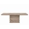 Homeroots 84" Oak Wood Pedestal Base Dining Table 631279 - alternate 1
