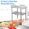 Vevor Stainless Steel Work Prep Table Commercial Food Prep Table 30x30x36in VV-SSWR-30*30 - alternate 4