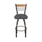 Holland Bar Stool Co Eleanor 30in Swivel Bar Stool with Bronze Finish, Medium Back and Canter Storm Seat 880 - alternate 4