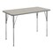 Flash Furniture Wren 48 in x 24 in Adjustable Height Activity Table, Thermal Laminate Top, Standard Legs, Light Gray XU-A2448-REC-LTGRY-T-A-GG - alternate 1