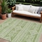 Homeroots 10' X 14' Green And Ivory Southwestern Washable Indoor Outdoor Area Rug 593677 - alternate 1