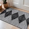 World Rug Gallery Geometric Stripe Area Rug 2 ft x 3 ft Black WR150BLACK2X3 - alternate 1