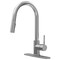 Anzzi 16 in. 1-Handle Pull-Down Sprayer Kitchen Faucet in Brushed Nickel , 1.8 GPM and Dual Spray Modes KF-AZ601BN - alternate 4