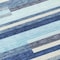 Homeroots 9' X 12' Blue Gray And Ivory Striped Washable Indoor Outdoor Area Rug 613264 - alternate 6