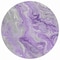 Homeroots 8' Purple And Ivory Round Abstract Washable Indoor Outdoor Area Rug 617604 - alternate 1