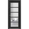 Sartodoors Sliding French Pocket Door with Black Solid Core Modern Interior QUADRO4522PD-BLK-18 - alternate 1