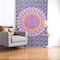 Homeroots 80" X 56" Purple Pink And Yellow Mandala Cotton Hanging Tapestry 397191 - alternate 5