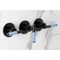 Kingston Brass Triple-Handle Tub and Shower Faucet, Oil Rubbed Bronze KBX8135KPS - alternate 2
