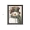 Homeroots Old World Frosty The Snowman Black Framed Wall Art 572088 - alternate 5