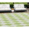 Homeroots 9' X 12' Lime Green And Ivory Geometric Washable Indoor Outdoor Area Rug 577065 - alternate 1