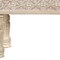 Homeroots 58" White Floral Distressed Solid Wood Dining Bench 522088 - alternate 8