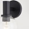 Vaxcel Marshall 1 Light LED Compatible Black Transitional Bathroom Vanity Wall Fixture Clear Glass W0461 - alternate 4