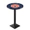 Holland Bar Stool Co 42" Blk Wrinkle Auburn Pub Table, 36" dia. Top L217B4236Auburn - alternate 1