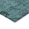 Homeroots 10' X 14' Teal Blue And Aqua Floral Washable Indoor Outdoor Area Rug 588917 - alternate 3