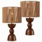 Jonathan Y Sherry 22" Bohemian Coastal Hourglass Totem Resin w/Hand-Woven Paper Rope Drum Shade LED Table, 2PK JYL5513B-SET2 - alternate 5