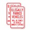 Signmission Illegally Parked Vehicles Will Be Towed at Owner's Expe, 18'' X 24'', Heavy Gauge Aluminum, 2PK A-1824-2PACK-23897 - alternate 1