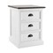 Homeroots 24" White and Brown Three Drawer Wood Nightstand 397619 - alternate 5