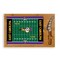 Picnic Time Family Of Brands NCAA East Carolina Pirates Football Field Icon Glass Top Cutting Board & Knife Set 910-00-505-874-0 - alternate 1