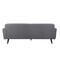 Homeroots 85" X 37" X 32" Gray Polyester Sofa 373995 - alternate 3