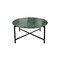 Homeroots 32" Green and Charcoal Genuine Marble Round Coffee Table 632671 - alternate 4